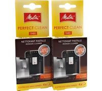 NaschLager Lot de 2 tablettes de nettoyage compatibles avec la machine à café Melitta Perfect Clean Tabs (8 pièces) - Tablettes de nettoyage compatibles avec Melitta Caffeo Solo Barista CI Passione