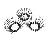 NaschLager Lot de 3 bandes de poils compatibles avec Kärcher WRE 18-55 - Brosse en nylon de rechange pour nettoyeur de joints sans fil - Anthracite - Accessoires pour terrasse, pavés, chemins