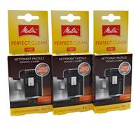 NaschLager Lot de 3 paquets de 4 tablettes de nettoyage pour machine à café et expresso - Compatible avec Melitta - Élimine les huiles et les graisses de café - Argenté - Emballage individuel - Numéro