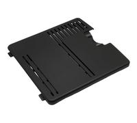 NaschLager Porte de service 00703294 - Compatible avec Bosch Siemens EQ.5 EQ.6 Plus extra Class S100 S300 S400 S500 S700 VeroAroma 300 500 700 - Couvercle noir