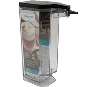 NaschLager Réservoir à lait complet 11032160 compatible avec Siemens EQ.500 Integral/Classic, avec couvercle et tuyau, compatible avec TQ503D01 TQ505D09 TQ507D02 TQ507D03, transparent/noir