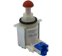 NaschLager Vanne de vidange échangeur de chaleur pour lave-vaisselle compatible avec Bosch Siemens 11033896 remplace 00631199, vanne de sortie magnétique, sac d'eau, joint torique, goupille de