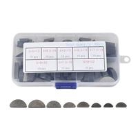 Naseom 80 Pièces Assortiment de Cales à Ressort, 8-tailles Jeu de Clavette Demi Lune, Assortiment de Clés à Plumes 3-4-5-6 mm pour Volant, Poulies, Clés de Vilebrequin