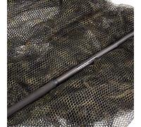 Nash Filet d'atterrissage en Nylon Gris/Noir/Beige pour Pêche, Poignée Fixe en Plastique, Compatible avec Scope