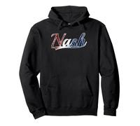 Nash Patriotic USA Distressed Red White Blue Art Sweat à Capuche