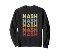 Nash Texas Nash TX Retro Vintage Text Sweatshirt