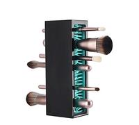 NASHI Porte-pinceaux de maquillage multifonction en silicone pour coiffeuse à air de rangement pour pinceaux, eyeliners, pinces, outils à crayons, brosses à dents et plus encore. noir