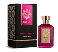 NASHJA Scarlet Amber Extrait de Parfum 100 ml - Parfum intense et enveloppant, parfum ambre et bois avec notes de cassis, cuir, rose et patchouli