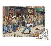 Nashville Honky Tonk Bar Line Puzzle en Bois Imperméable DIY Puzzles De 1000 Pièces pour Adultes Défi Et Casse-tête Jeux De Stimulants