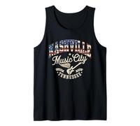 Nashville Music City Tshirt Women Men Tennessee Rock Country Débardeur