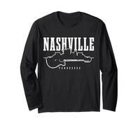 Nashville Tennessee Country Music City Skyline Guitare Manche Longue