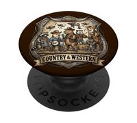 Nashville Tennessee Musique Country et Western Capybara Axolotl PopSockets PopGrip Adhésif