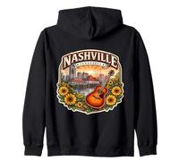 Nashville, Tennessee, Ville Souvenir, Capitale de l'État, Vintage Sweat à Capuche