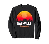 Nashville Tennessee Vintage Sunset Retro City State USA Sweatshirt