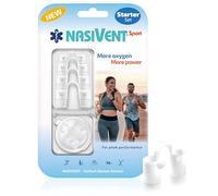 Nasivent Sport Snow White - facilite la respiration nasale - optimise l'oxygène pour le sport, la régénération et le sommeil - Édition limitée et, Blanc, Starter Set 5 Größen