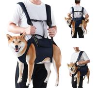 Nasjac Sac à dos de transport avec harnais de levage pour chiens - Sangle intégrale avec sangles réglables et poignée - Support respirant - Kit de sauvetage d'urgence pour personnes âgées, souffrant