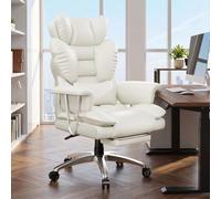 naspaluro Chaise de Bureau Ergonomique Fauteuil Président avec Repose-Pied