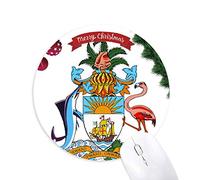 nassau bahamas emblème national tapis de souris en caoutchouc de sapin de noël