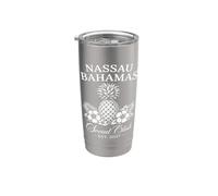 Nassau Bahamas Social Club Est 2027 Gobelet isotherme en acier inoxydable double paroi