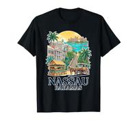 Nassau Bahamas Tropical Harbor Travel Island Vacances T-Shirt