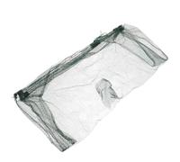 Nasse à Écrevisse Filet de Pêche en Nylon Pliable Vert pour Crevettes | Piège à Poissons, Attrape Poissons pour Diverses Eaux, Maille Fine et Grosse Surface, Usage Pêche