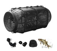 Nasse a Poisson,Nasse à Écrevisses avec Trous,Piège À Crabe Portable Piège a Poisson,pièges à appâts de pêche,pièges à écrevisses et à crabes,accessoires pêche pour Crevettes Homards Anguilles-50cm