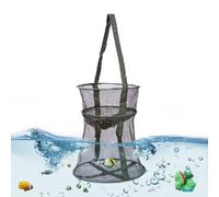 Nasse À Poisson,Plat Anti-Évasion | Seau Pliant avec Cage À Filet De Pêche,pour la Protection des Crevettes et Crabes en Extérieur Eau Douce Eau Salée Mer Lac Rivière Hommes Femmes Débutant