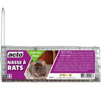 Nasse à rats - ACTO - Nasse à Rats Tunnel - Capture et élimine rapidement les rats - Double ou simple entrée - Sans pesticide