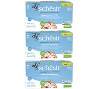 Schesir chat - thon et bar en gelée - 6 x 50g