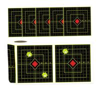 NASSMOSSE 100pcs 6 Autocollants cibles Noirs et Rouges éclaboussit des cibles d'entraînement pour Un Accessoire