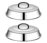 NASSMOSSE 2pcs Cover de plongeage 12,6 '' 'Couverture DE Dome SLIGNAGE SUPPLÉRENNE avec avec poignée résistante à la Chaleur, Accessoires de grillades Plate