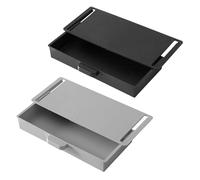 NASSMOSSE 2pcs sous Le tiroir de Bureau Adhésif 9.25x1.38x4.13 Pouces ABS Abset de Rangement Autonome Pièce Rangement