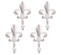 NASSMOSSE 4pcs Crochets muraux décoratifs, Crochets muraux en Forme de Fleur, Crochets muraux en Alliage en Alliage en Zinc Unique et Brillant pour la clé, Chapeau, Sac à Main, Serviette et Plus