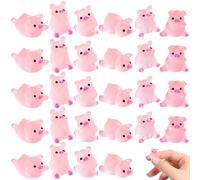 NASSMOSSE 50pcs Mini-résine Animaux, porcs Lumineux en 6 Styles pour Bricolage, Jardin, Maison de poupée