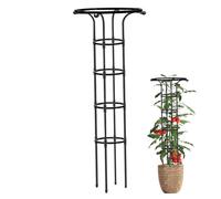 NASSMOSSE 61 Route à épreuves de Main-d'œuvre Rouge en Forme de Rose Rassette Main Courante Vertical Plant Metal Plant Stand