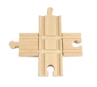 NASSMOSSE Accessoire de Gare ferroviaire en Bois, Voies transversales, Compatible avec Les Grands Trains Jouets Classiques