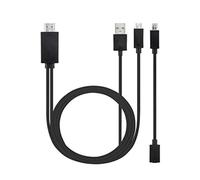 NASSMOSSE Adaptateur de câble Universel MHL Micro USB vers HDMI Adaptateur TV HD 1080P pour téléphone Android