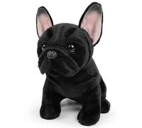 NASSMOSSE Animal en Peluche Bouledogue français, Peluche Bouledogue Douce et Mignonne de 8, 7 Pouces, Animal en Chien réaliste pour garçons et Filles