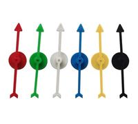 NASSMOSSE Arrow Spinner 6pcs 3, 9 Pouces Jeu de Plateau Spinner en 6 Couleurs de Jeu Banc en Plastique Remplacement pour l'école à Domicile en rôle fête