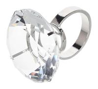 NASSMOSSE Big Diamond Ring 2, 36 pouces en alliage en alliage faux diamant anneau de diamant proposition de mariage accessoires mariage ornements fête fête