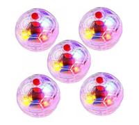 NASSMOSSE Boule de Chat à Mouvement fantôme, 5 pièces, Boules de Chat Lumineuses, Boule activée par Le Mouvement LED, Jouets interactifs pour Chien