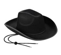 NASSMOSSE Chapeau de Cowboy Noir