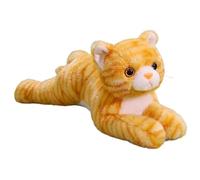 NASSMOSSE Chat en Peluche de 35 cm, Adorable Chat rayé, Peluche Douce et Confortable pour Filles, Enfants et Adultes
