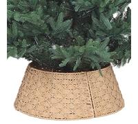 NASSMOSSE Collier d'arbre de noël décoratif en Osier tissé, 24 Pouces, Jupe d'arbre, Couverture de Base Support 'Anneau pour décorations fête noël à Domicile