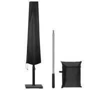 NASSMOSSE Couvercle de Parapluie de Patio Couvre-Parapluie étanche à Couverture de Parapluie extérieur avec Fermeture à Glissement, couvercles de Parapluie de Cantilever à tigever télescopique