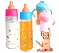 NASSMOSSE Ensemble de biberons de poupée pour bébé, 6 pièces, Simulation Lait disparu, Accessoires poupée, Cadeaux