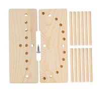 NASSMOSSE Ensemble de Fabrication de nœuds en Bois, pour Ruban, réglable, Portable, Couronne, Emballage noël