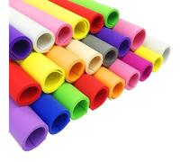 NASSMOSSE Feuilles en Mousse EVA 48pcs 1 mm d'épaisseur 12 x 8 12 Couleurs Assorties Feuilles de Mousse DIY Feuille de Mousse d'artisanat