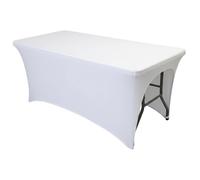 NASSMOSSE Housse de Table de Massage, Housse lit Spa en Cuir PU essuyable, imperméable pour Les Cils et Le Visage, Convient aux Tables Standard 1, 8 m (182, 9 x 76, 2 x 76, 2 cm), Blanc