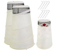 NASSMOSSE Housses de rosiers pour l'hiver, 2 cônes de Roses escamotables avec Filet Respirant, Housses Protection pour Plantes d'hiver Contre Le Gel, Le Vent, Le Gel et Les Animaux 33 x 50 cm